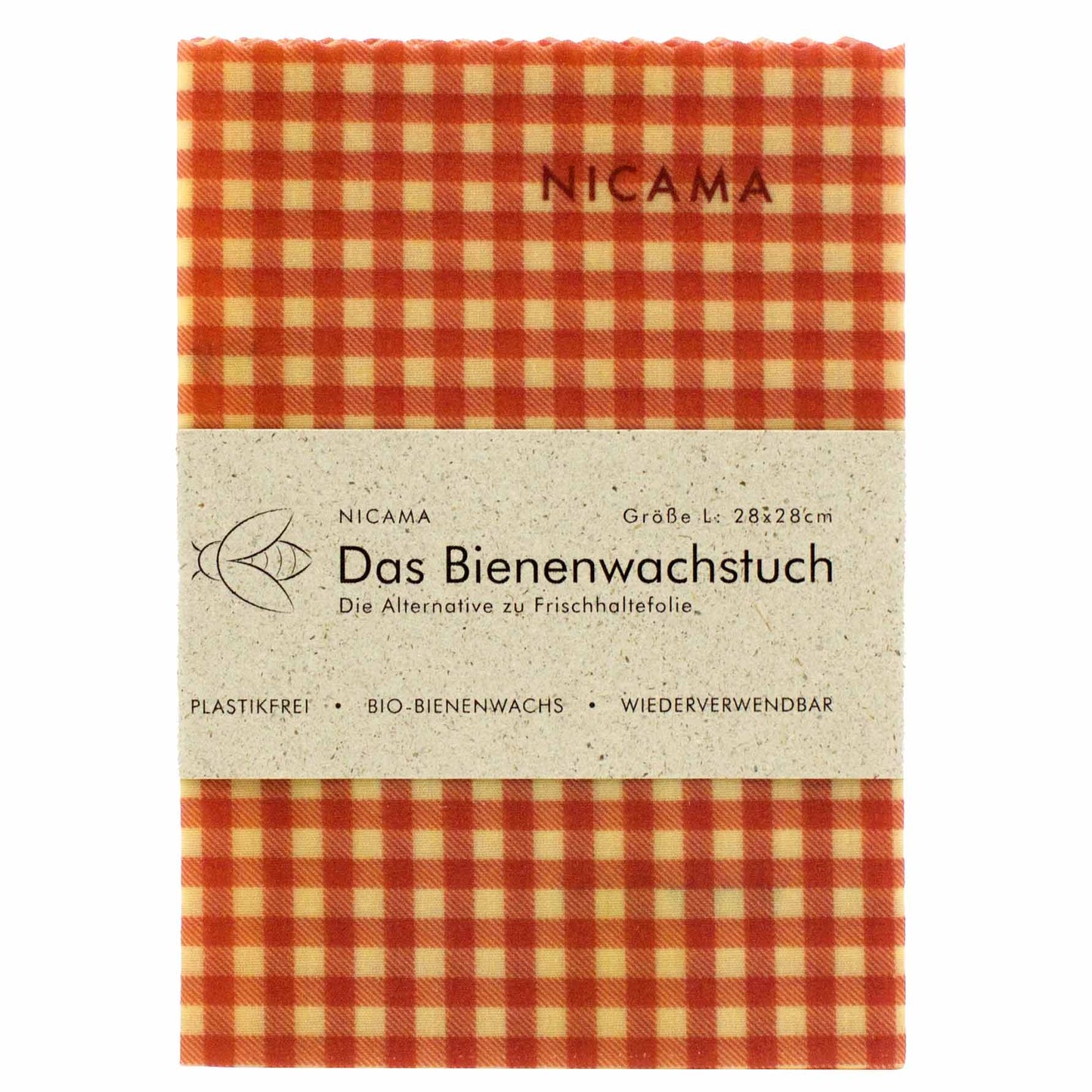Bienenwachstuch "klassisch rot"