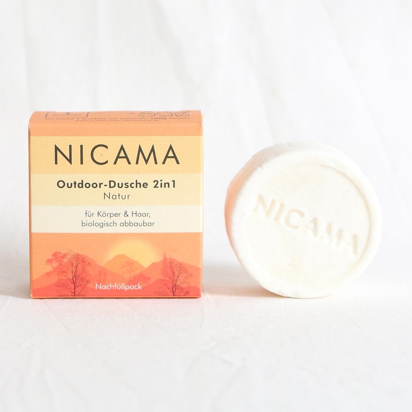 Outdoordusche 2-in-1 Nachfüllpack - Natur 60g