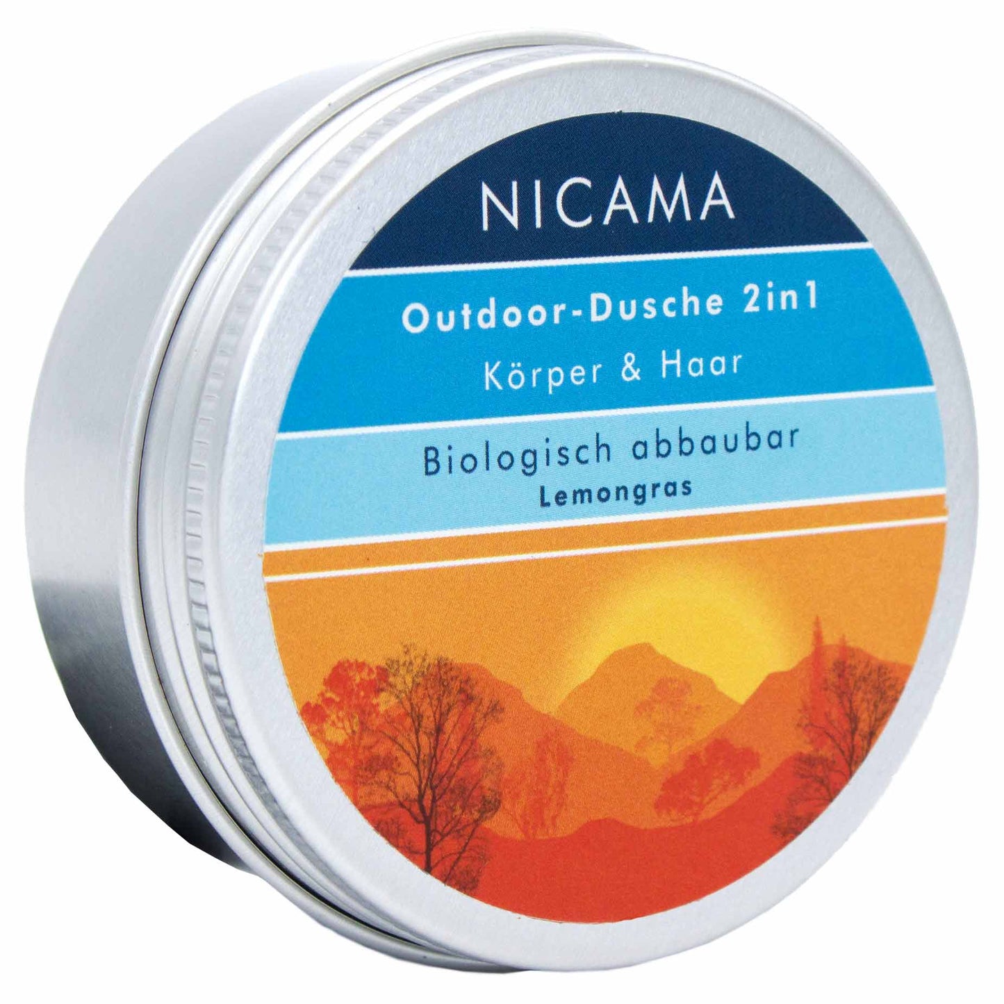 Outdoordusche 2-in-1 in der Dose - Lemongras 60g