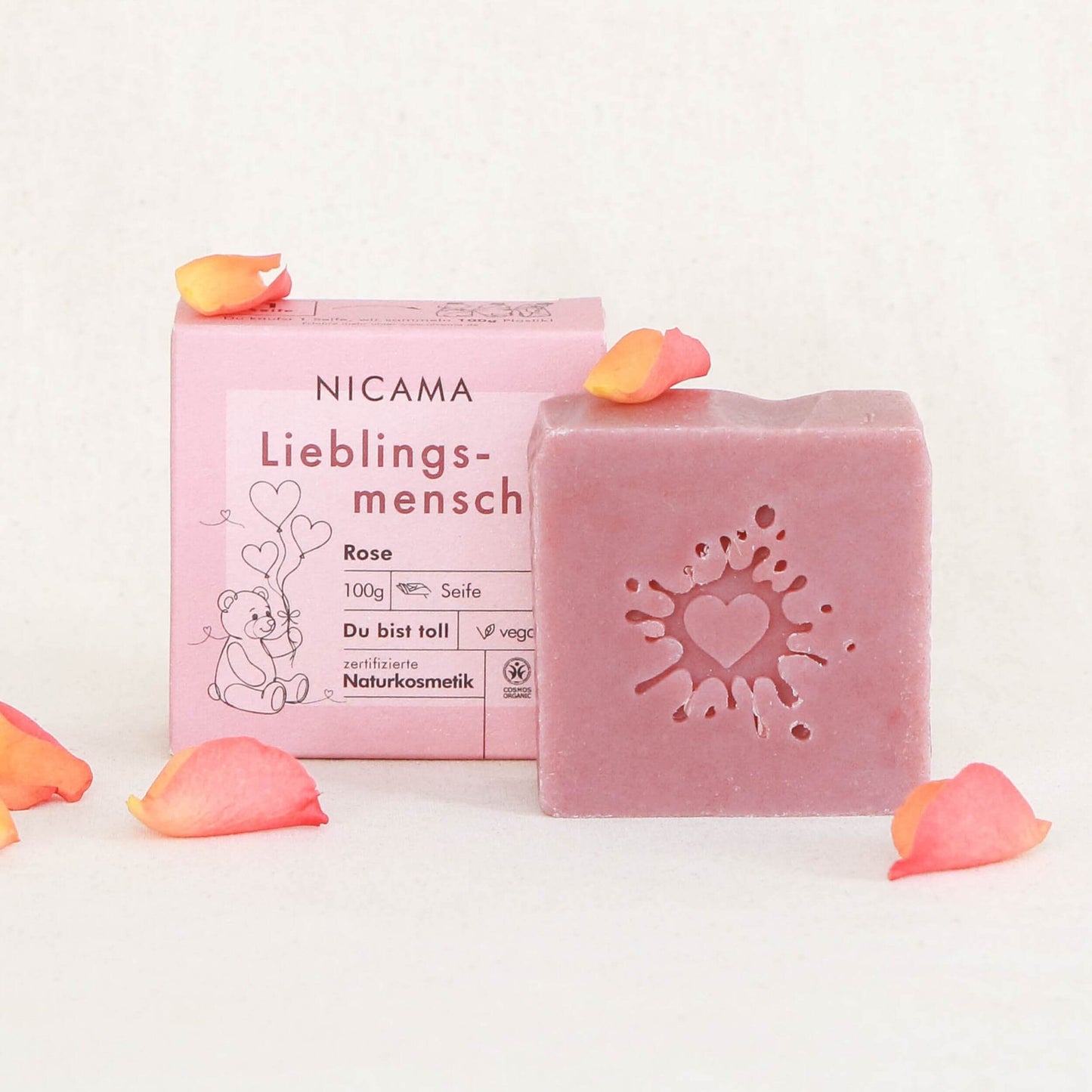 Lieblingsmensch-Seife Rose 100g (COSMOS)