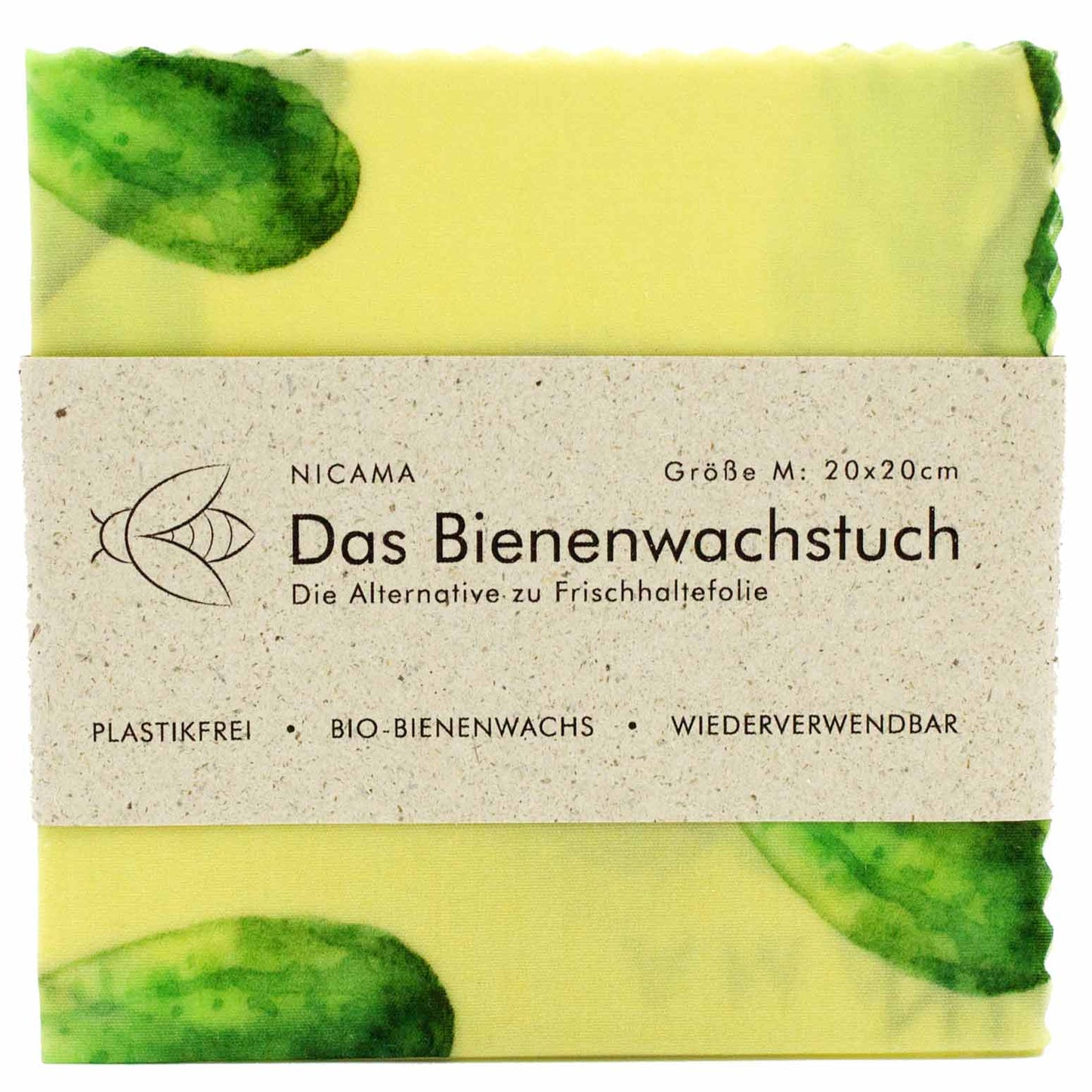 Bienenwachstuch "Grüne Gurke"